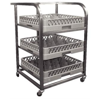 Craven GLA3-Z Stainless Steel Glass Tray Trolley