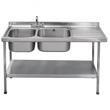 Franke DN602 Double Bowl Sink with Right Hand Drainer