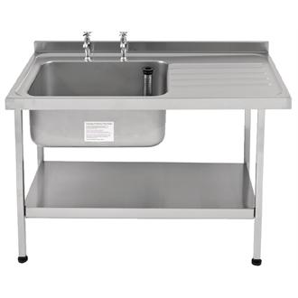 DN616 Single Bowl Sink with Right Hand Drainer 1200x 650mm