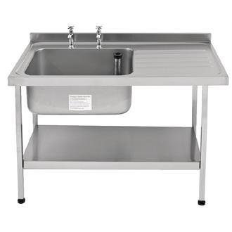 KWC DVS 1500mm Single Bowl with Right Hand Drainer - Self-Assembled.