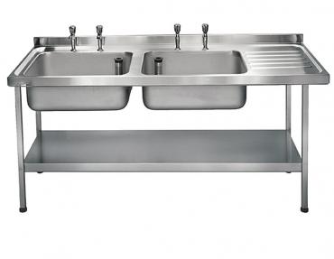 Franke DN621 Double Bowl Sink with Right Hand Drainer 1800 x 650mm