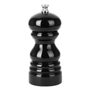 Olympia DN651 Salt Or Pepper Grinder Black Hevea Wood 125mm