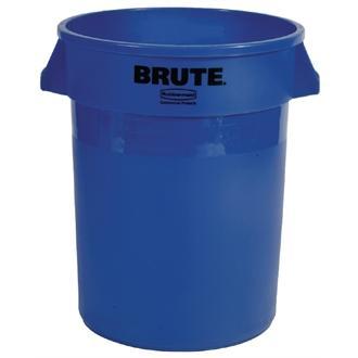 Rubbermaid Round Brute Container with Recycling Logo