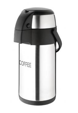 DP128 Olympia Pump Action Airpot Etched 'Coffee' 3Ltr