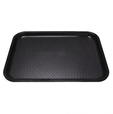 DP216 Olympia Kristallon Plastic Fast Food Tray Black Small