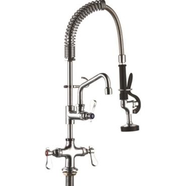 Die-Pat Mini Monobloc Pre-Rinse Faucet Assembly with Add on Faucet DP50MN‐2