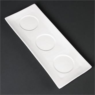 DP974 Lumina Fine China Platters 305x 120mm