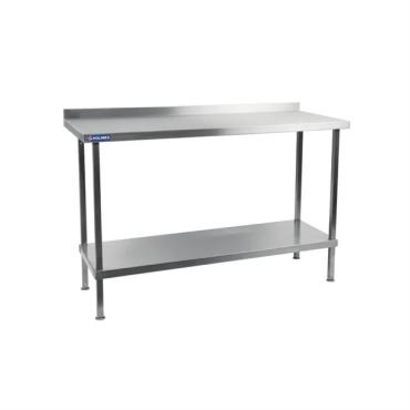 Vogue Stainless Steel Wall Tables with Upstand 700mm Depth