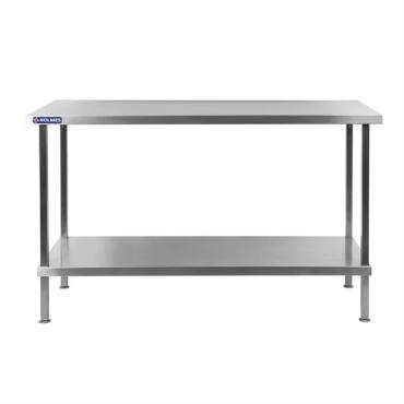 Vogue DR049 Stainless Steel Centre Table with Undershelf 900mm
