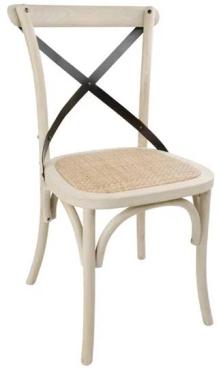 Bolero DR306 Bentwood Chairs with Metal Cross Backrest (2 Pack)