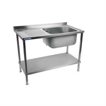 Vogue DR389 Fully Assembled Stainless Steel Sink Left Hand Drainer 1500mm