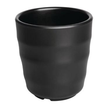 DR516 Olympia Kristallon Fusion Melamine Tea Tumblers Black 200ml - Pack of 6