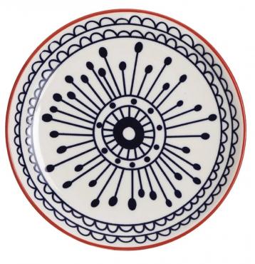 Olympia Fresca small plates blue 178mm- Pack of 6