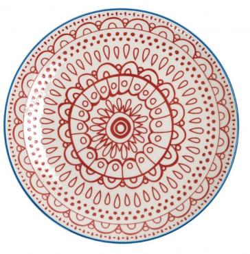 Olympia Fresca plates red 268mm- Pack of 4