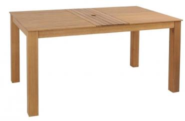 Wooden DS163 Dining Table Eucalyptus Wood Natural Finish 1500mm.