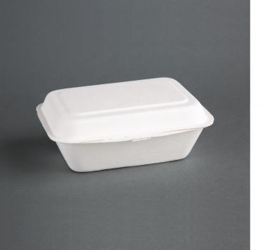 Fiesta Green DW248 Compostable Bagasse Hinged Food Containers 182mm