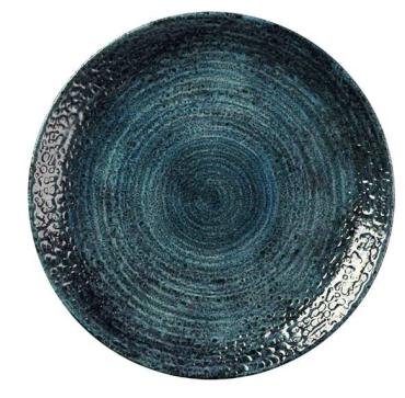 Churchill DX084 Homespun Chroma Blue Coupe Plates 260mm (12 Pack)