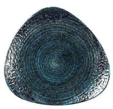 Churchill DX089 Homespun Chroma Blue Triangle Plates 265mm (12 Pack)