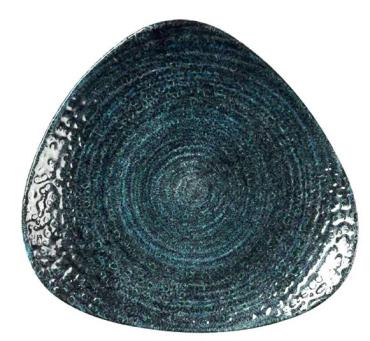 Churchill DX090 Homespun Chroma Blue Triangle Plates 229mm (12 Pack)