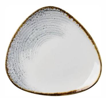 Churchill DX103 Homespun Accents Grey Triangle Plates 229mm (12 Pack)