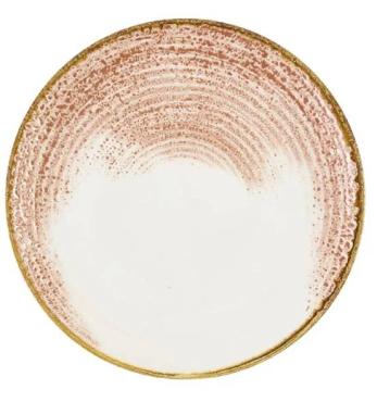 Churchill DX795 Studio Prints Homespun Accents Coral Coupe Plates 260mm (12 Pack)