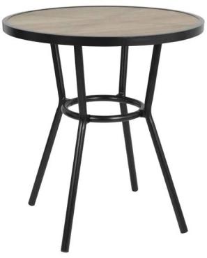 Bolero DX986 Marston Round Outdoor Table Black 700mm