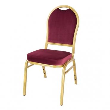 Bolero DY695 - 2 Pack - Regal Banquet Chairs - Claret 