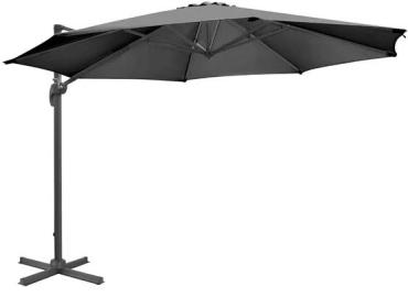 Bolero DZ872 Venice Heavy Duty Parasol Black 3.5m