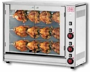 CB E12P-S3 Spit Electric Rotisserie Oven