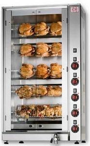 CB E15P 5 Spit Electric Rotisserie Oven - 15 Bird