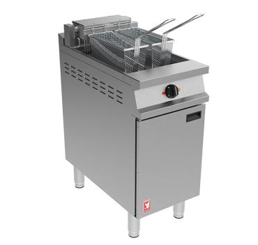 Falcon Dominator Plus E3840F Single Pan Twin Basket Electric Fryer With Filtration - 20L