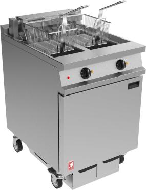 Falcon Dominator Plus E3865F Twin Pan Electric Filtration Fryer - 40L