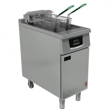 Falcon E402F Single Pan, Twin Basket Programmable Electric Fryer With Filtration