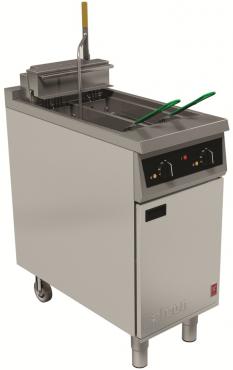 Falcon E421F Twin Pan, Twin Basket Electric Fryer with Filtration
