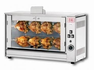 CB E8P -S2 2 Spit Electric Chicken Rotisserie Oven