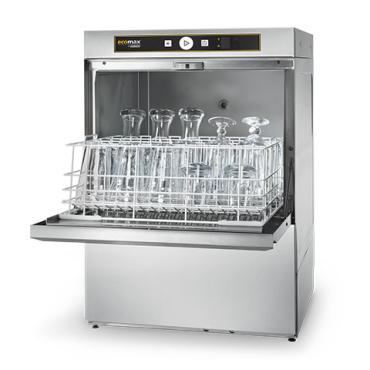 Hobart Ecomax G504W Commercial 500mm Basket Undercounter Glasswasher - Drain Pump