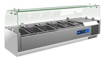 Prodis ECT12G, 1200mm 4 x 1/3GN Topping Unit With Curved Glass Top