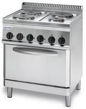 Tecnoinox EFR70EV7 4 Ring Electric Range with Convection Oven