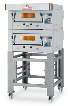 Italforni EGA-2 Heavy Duty Twin Deck Gas Pizza Oven - 4 x 12 Inch Pizzas Per Deck