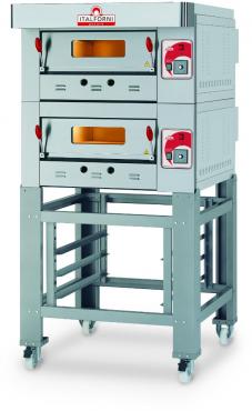 Italforni EGB-2 Heavy Duty Twin Deck Gas Fired Pizza Oven