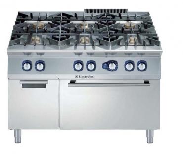 Electrolux Professional 900XP 6 Burner Gas Oven With Cupboard - 391013 