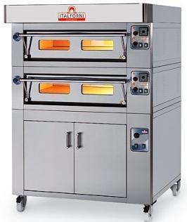 Italforni ES6-2 Wide Twin Deck Heavy Duty Electric Pizza Oven - 16 x 12