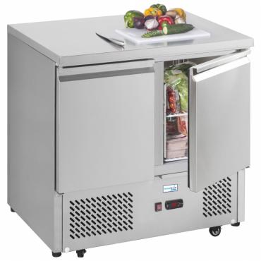 Interlevin ESL900 Commercial 2 Door Gastronorm Preparation Counter