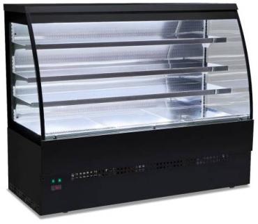 Sterling Pro EVO-SELF-240-BLACK Black Self Service Patisserie Counter, 2400mm