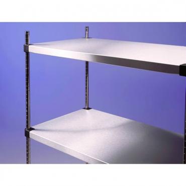 EZ Store 3 Tier Stainless Steel Solid Shelving - Depth 300mm Height 1650mm 