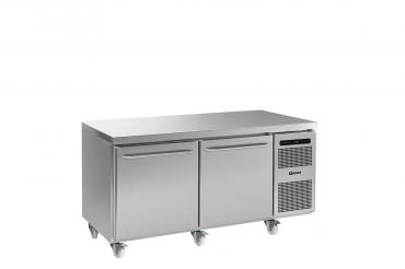 Gram Gastro 08 F 1808 CSG A DL DR C2 2 Door Freezer Prep Counter  - Reach In Counter, 2/1 GN Deep