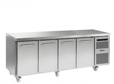 Gram Gastro 07 F 2207 CSG A DL DL DL DR C2 4 Door Freezer Prep Counter - Reach In Counter, 1/1 GN