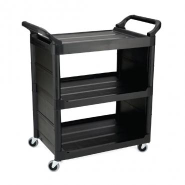 F630 Rubbermaid Light Duty Service Utility Cart Black