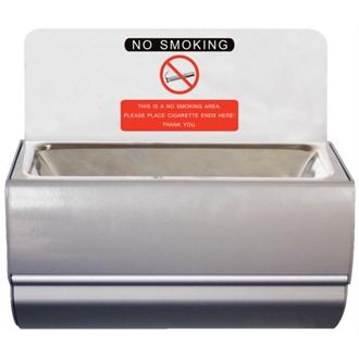 Bolero F905 Wall Mounted Ashtray with Sign