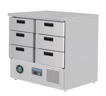 Polar G-Series FA440 6 Drawer Counter Refrigerator 240Ltrs